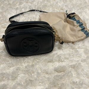 Tory Burch Black Leather Crossbody Bag
